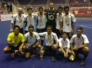 Spurs Fan Club winning Football Fans Indoor Stadium Cup